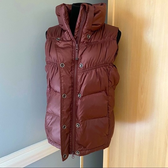 Prana Down Feather Milly Puffer Vest Burgundy/Maroon Size XL - Picture 12 of 16